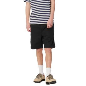FLINT SHORT BLACK - Bermuda Uomo Neri I030480 89GD CARHARTT WIP 