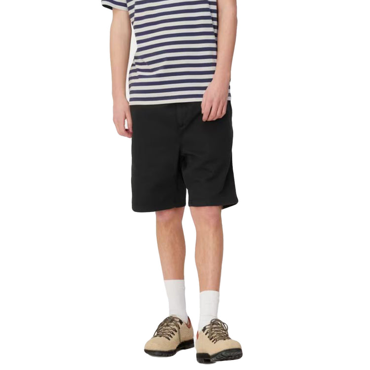 FLINT SHORT BLACK - Bermuda Uomo Neri I030480 89GD CARHARTT WIP 