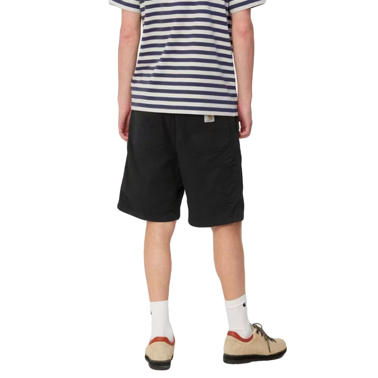 FLINT SHORT BLACK - Bermuda Uomo Neri I030480 89GD CARHARTT WIP 