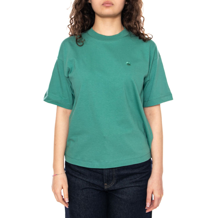 W' S/S Chester T-Shirt Lyly - Maglietta Girocollo Donna Verde I030656 3ICXX CARHARTT WIP 