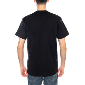 S/S Pocket Heart T-Shirt Black / Black - Maglietta Girocollo Uomo Nera I032128 00EXX CARHARTT WIP 