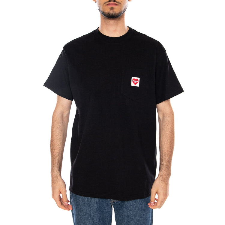 S/S POCKET HEART T-SHIRT - Maglietta Girocollo Uomo Nera I032128 1V2XX CARHARTT WIP 