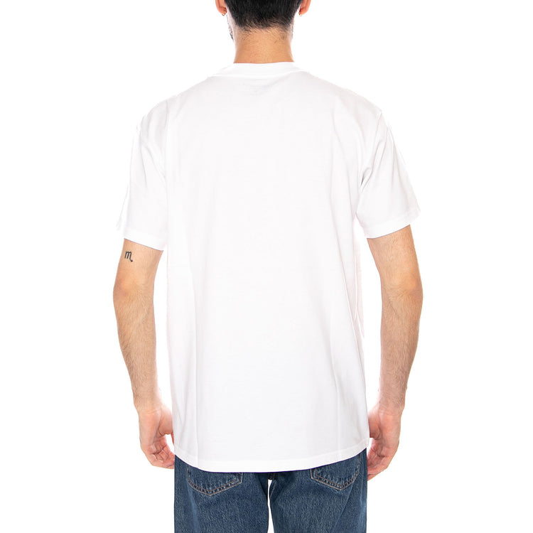 S/S POCKET HEART T-SHIRT WHITE/RED - Maglietta Girocollo Uomo Bianca I032128 1WZXX CARHARTT WIP 