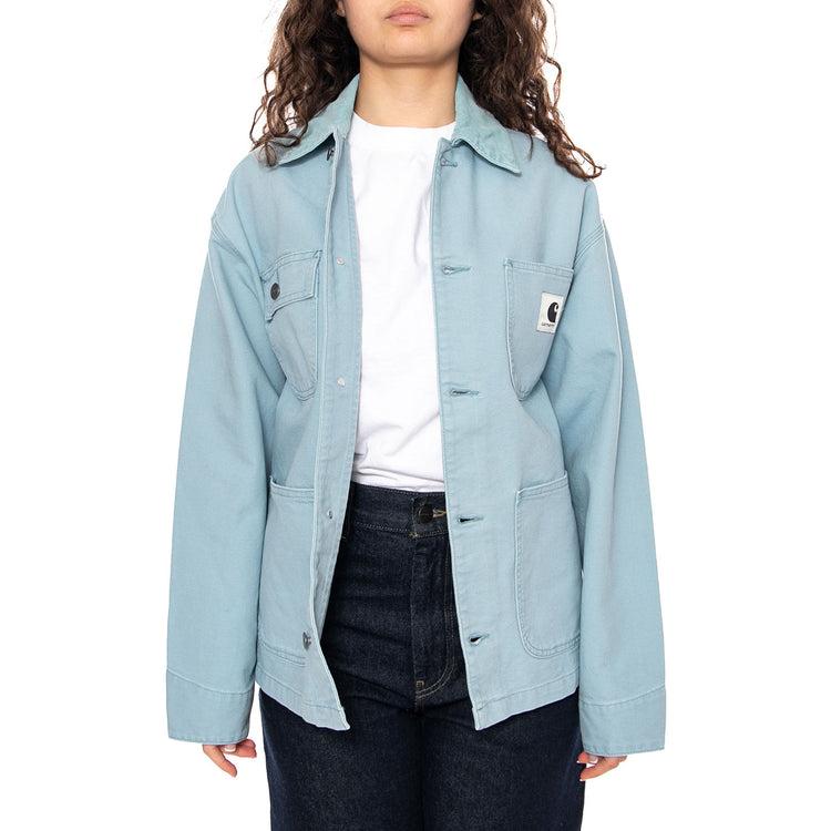 W' OG Michigan Coat Tourmaline - Giacca Donna Blu I034843 3ND4O CARHARTT WIP 