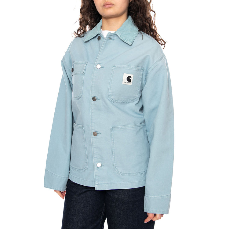 W' OG Michigan Coat Tourmaline - Giacca Donna Blu I034843 3ND4O CARHARTT WIP 