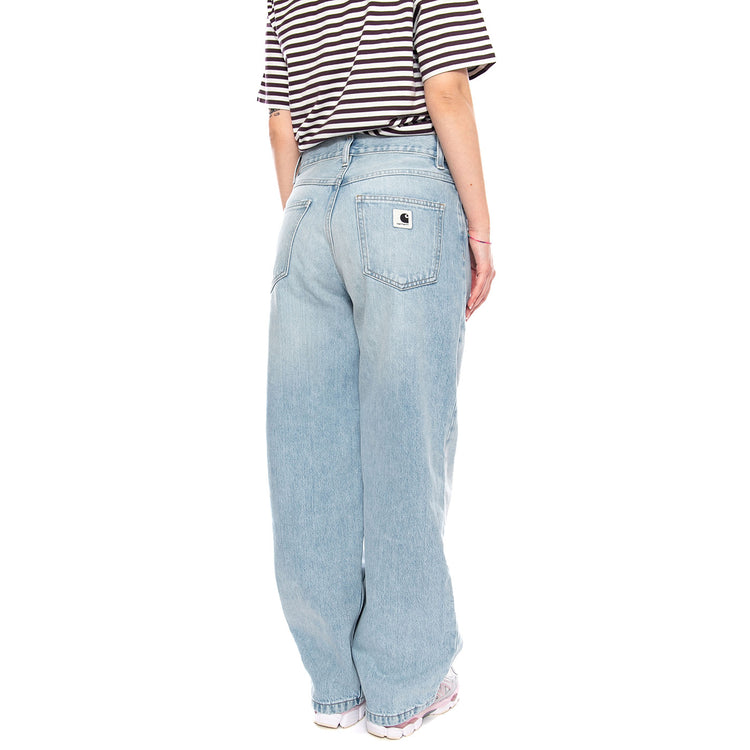 W' Brandon Pant Blue - Pantaloni Denim Jeans Donna Blu I035892 01WU CARHARTT WIP 