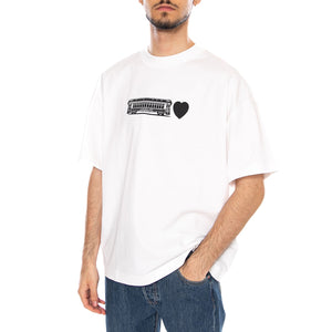 S/S DECONSTRUCTED LABEL T-SHIRT - Maglietta Girocollo Uomo Bianca I036008 02XX CARHARTT WIP 