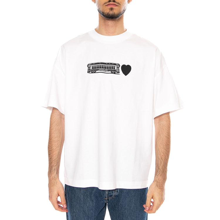 S/S DECONSTRUCTED LABEL T-SHIRT - Maglietta Girocollo Uomo Bianca I036008 02XX CARHARTT WIP 