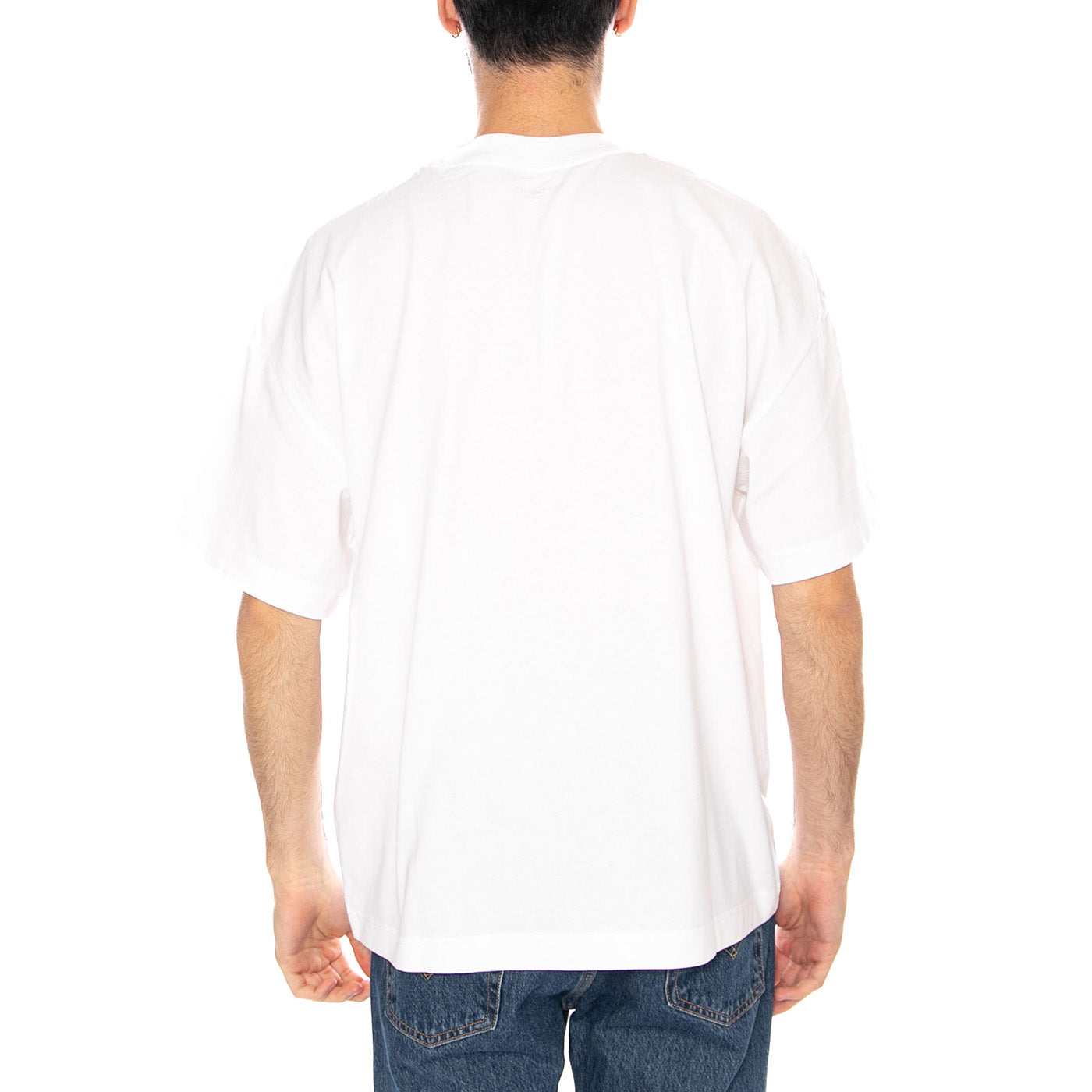 S/S DECONSTRUCTED LABEL T-SHIRT - Maglietta Girocollo Uomo Bianca I036008 02XX CARHARTT WIP 