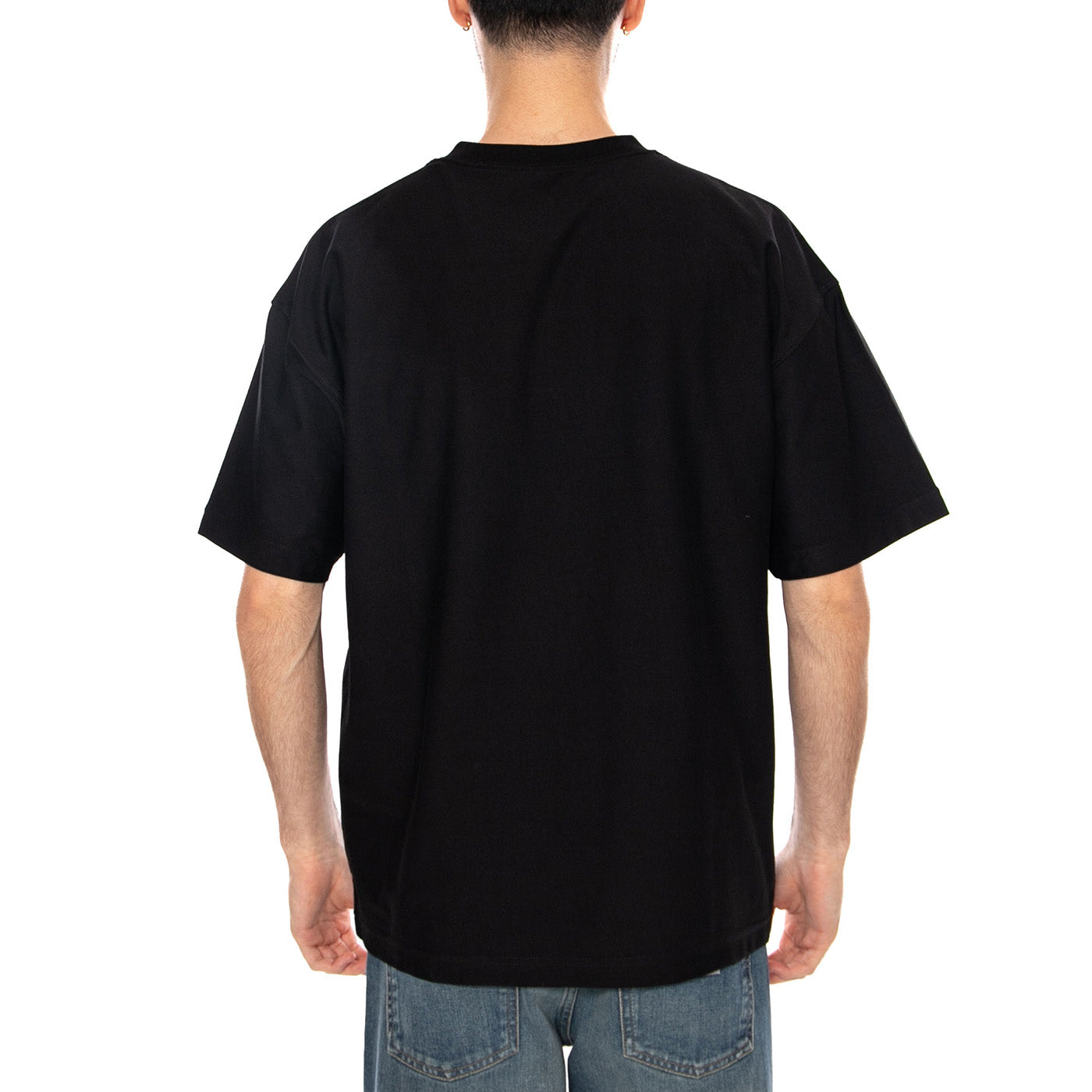 S/S WIP LABEL T-SHIRT BLACK - Maglietta Girocollo Uomo Nera I036180 89XX CARHARTT WIP 