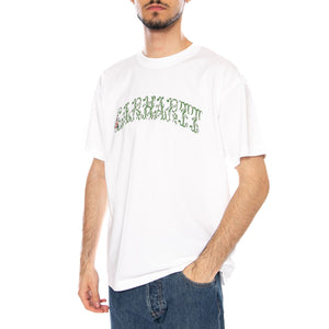 S/S MONOGRAM T-SHIRT - Maglietta Girocollo Uomo Bianca I036212 02XX CARHARTT WIP 