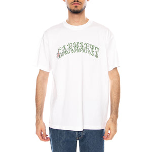 S/S MONOGRAM T-SHIRT - Maglietta Girocollo Uomo Bianca I036212 02XX CARHARTT WIP 