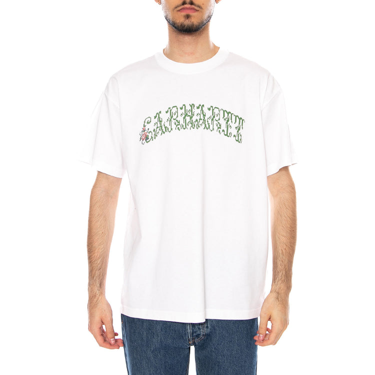S/S MONOGRAM T-SHIRT - Maglietta Girocollo Uomo Bianca I036212 02XX CARHARTT WIP 