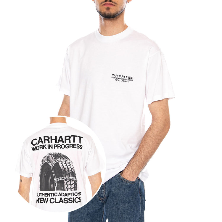 S/S SEAN HAMILTON 03 T-SHIRT - Maglietta Girocollo Uomo Bianca I036270 02XX CARHARTT WIP 