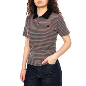 W' S/S Dion Polo Dion Stripe, Lily - Polo Donna Multicolore I036355 3LAXX CARHARTT WIP 