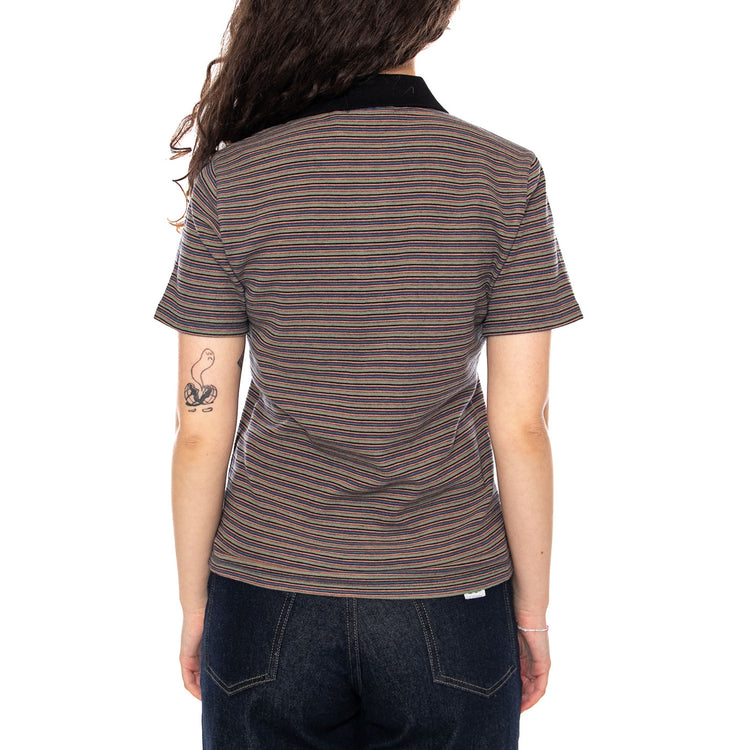 W' S/S Dion Polo Dion Stripe, Lily - Polo Donna Multicolore I036355 3LAXX CARHARTT WIP 