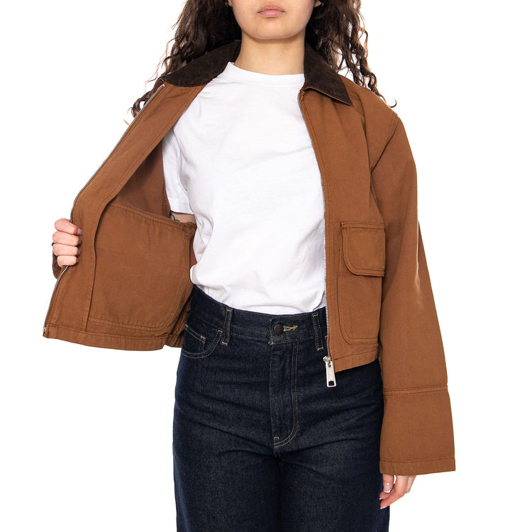 W' Prescott Jacket Hamilton Brown / Tobacco - Giacca Donna Marrone I036512 00SGD CARHARTT WIP 