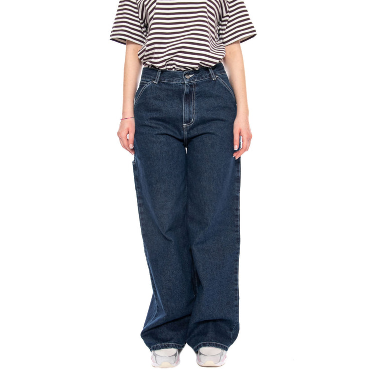 W' Jens Pant Blue - Pantaloni Denim Jeans Donna Blu I036599 0106 CARHARTT WIP 
