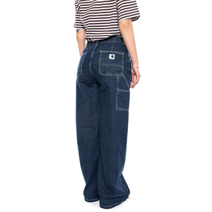 W' Jens Pant Blue - Pantaloni Denim Jeans Donna Blu I036599 0106 CARHARTT WIP 