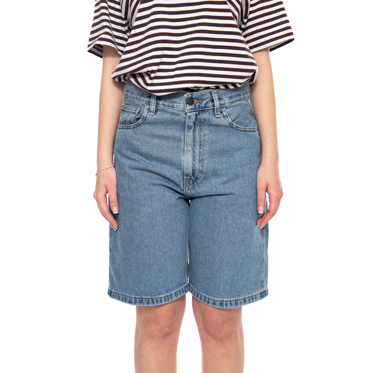 W' Brandon Short Blue - Pantaloncini Donna Blu I037021 0112 CARHARTT WIP 