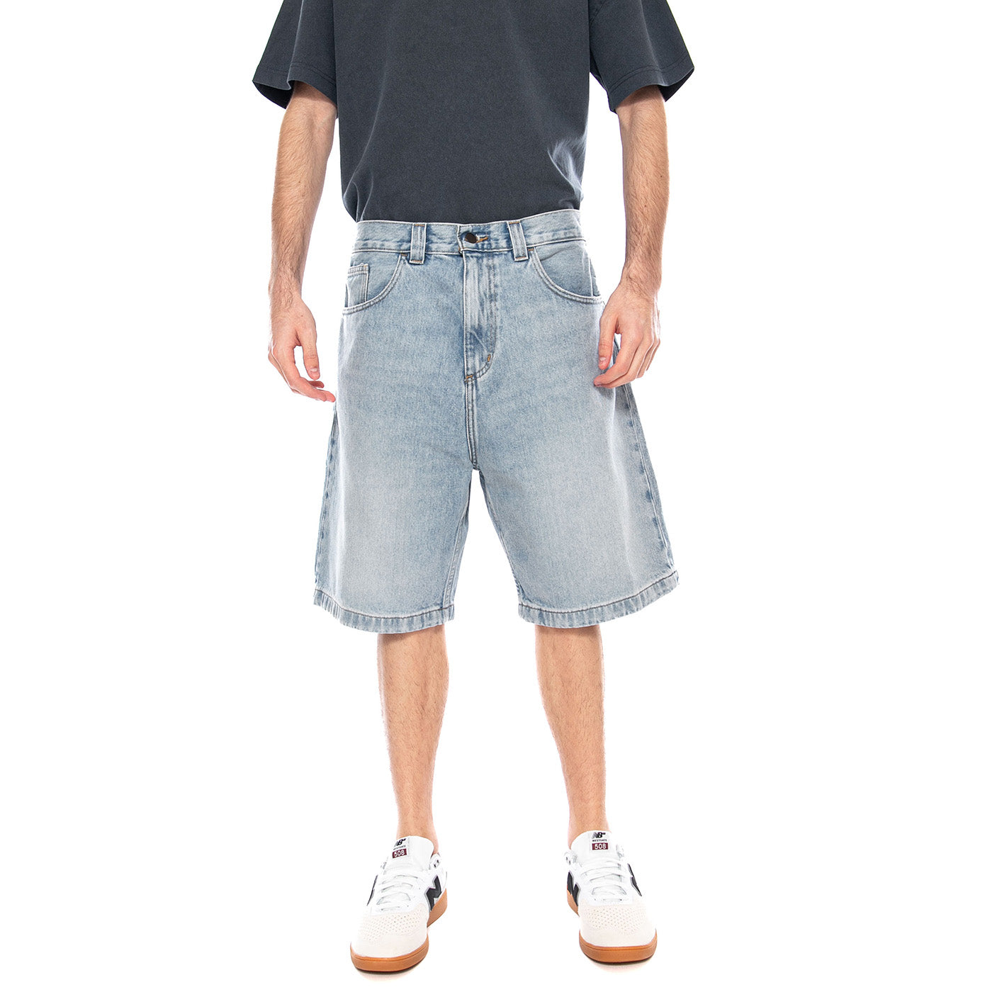 Brandon Short Light Blue - Bermuda Denim Jeans Uomo Blu I037161 01WU CARHARTT WIP 