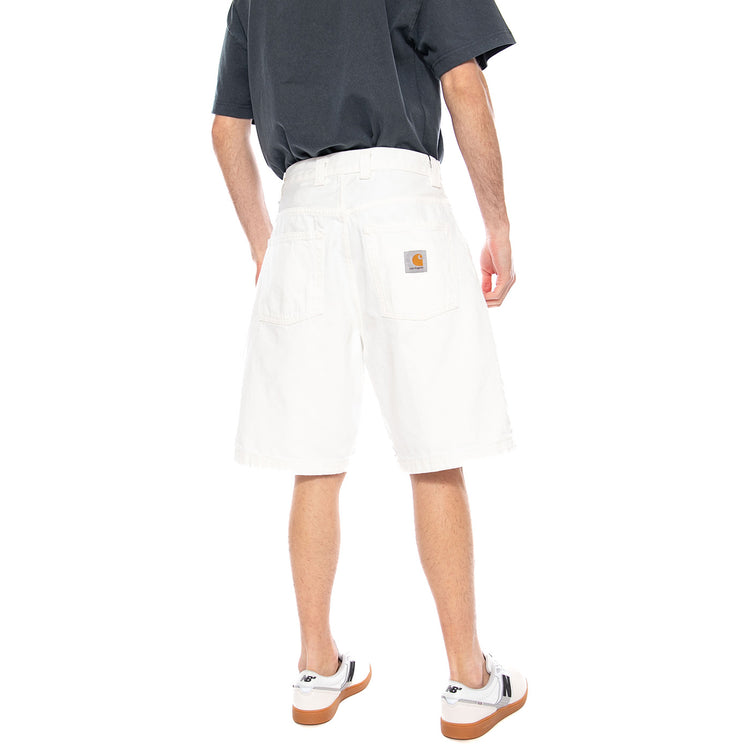Brandon Short White - Bermuda Uomo Bianchi I037161 0202 CARHARTT WIP 
