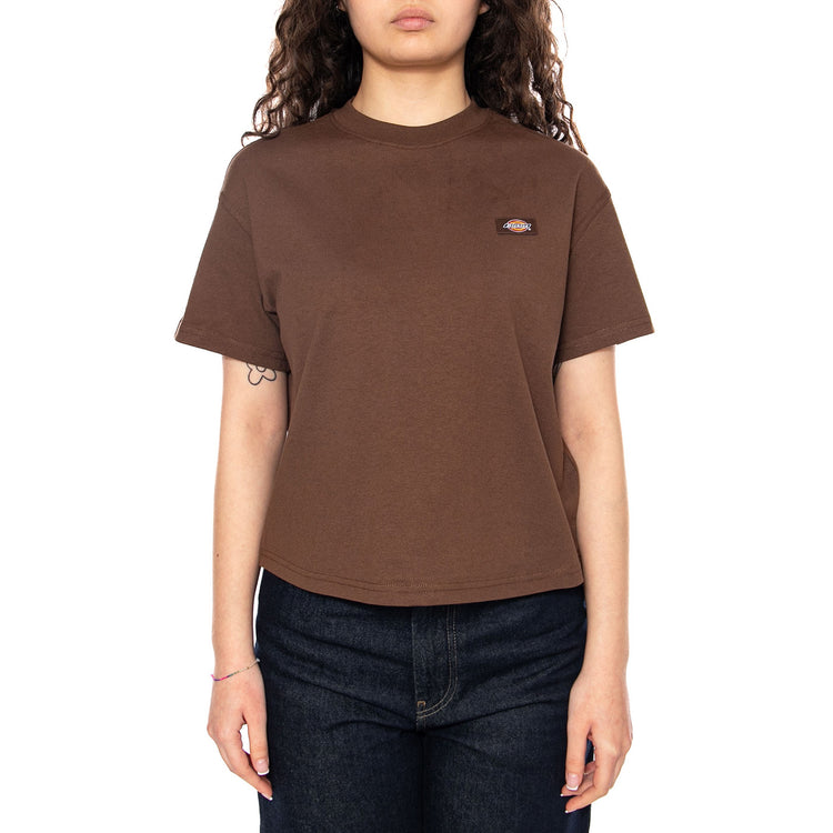 OAKPORT BOXY SS TEE Timber Brown - Maglietta Girocollo Donna Marrone DK0A4Y8L 0TB1 DICKIES 