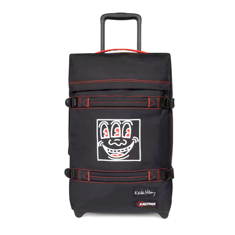 TRANSIT'R S KEITHHARING3EYE - Valigia con Ruote Nera Collaborazione con Keith Haring EK0A5BA7 6Z51 EASTPAK 