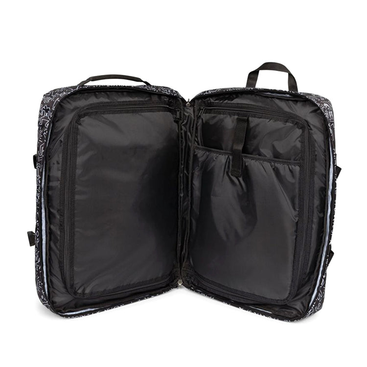 TRAVEL PACK KEITH HARING BLACK - Valigia con Ruote Nera Collaborazione con Keith Haring EK0A5BBR 6Z21 EASTPAK 