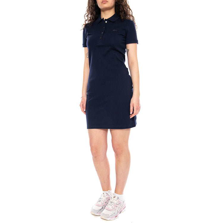 Abitino Polo Dress Blue - Abito Polo Donna Blu EF5473 166 LACOSTE 