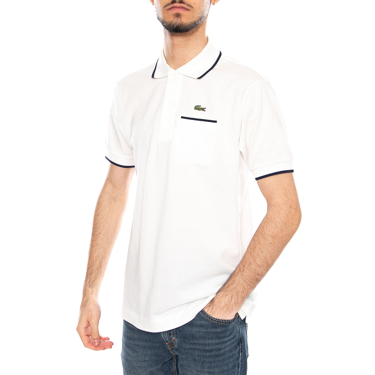 Maglietta M/C White - Polo Uomo Lacoste Bianca PH9838 EV0 LACOSTE 
