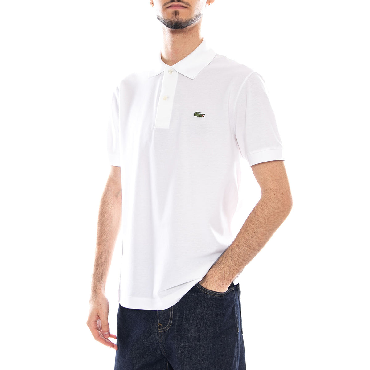 Maglietta M/C - Polo Lacoste con Logo Uomo Bianca PH9851 001 LACOSTE 