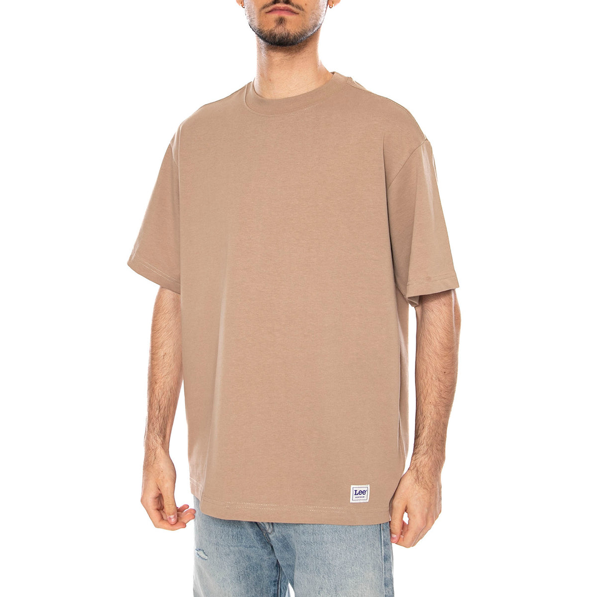 WORKWEAR BOXY TEE PERFECT KHAKI - Maglietta Girocollo Uomo Beige 112377734 BGE LEE 
