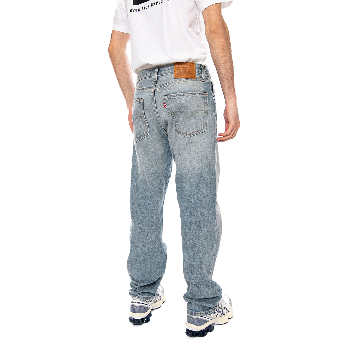 JEANS 555 TENSION DESTRUCTED - Pantaloni Denim Uomo Blu 000LO 0054 LEVIS 