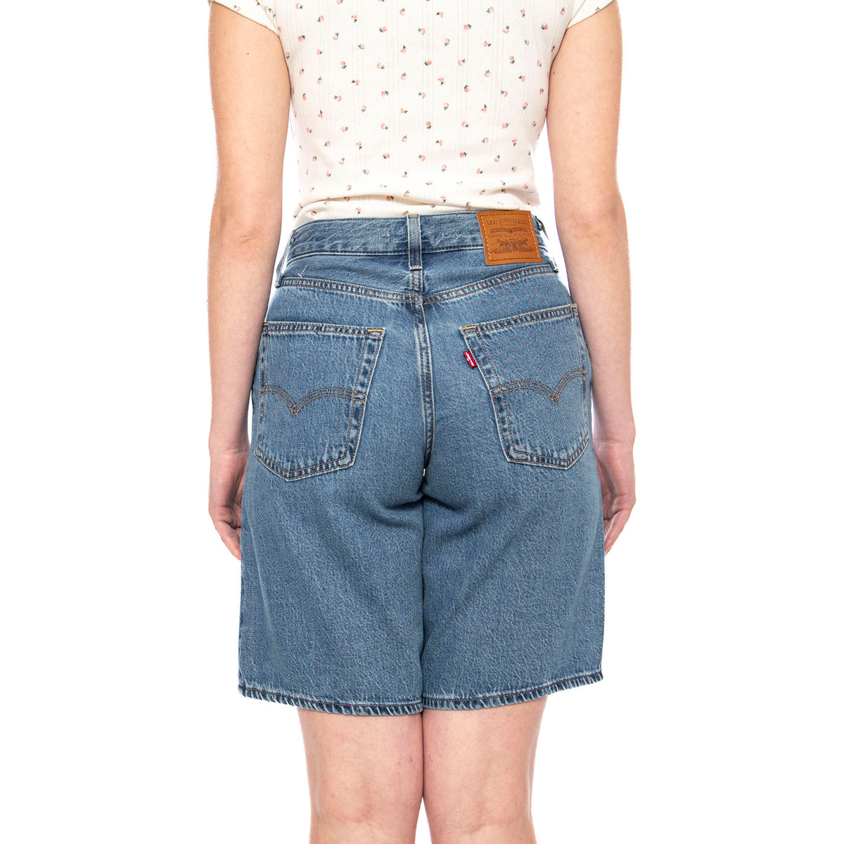 Baggy Dad Jort - We Did It - Shorts Donna Blu 000MJ 0016 LEVIS 