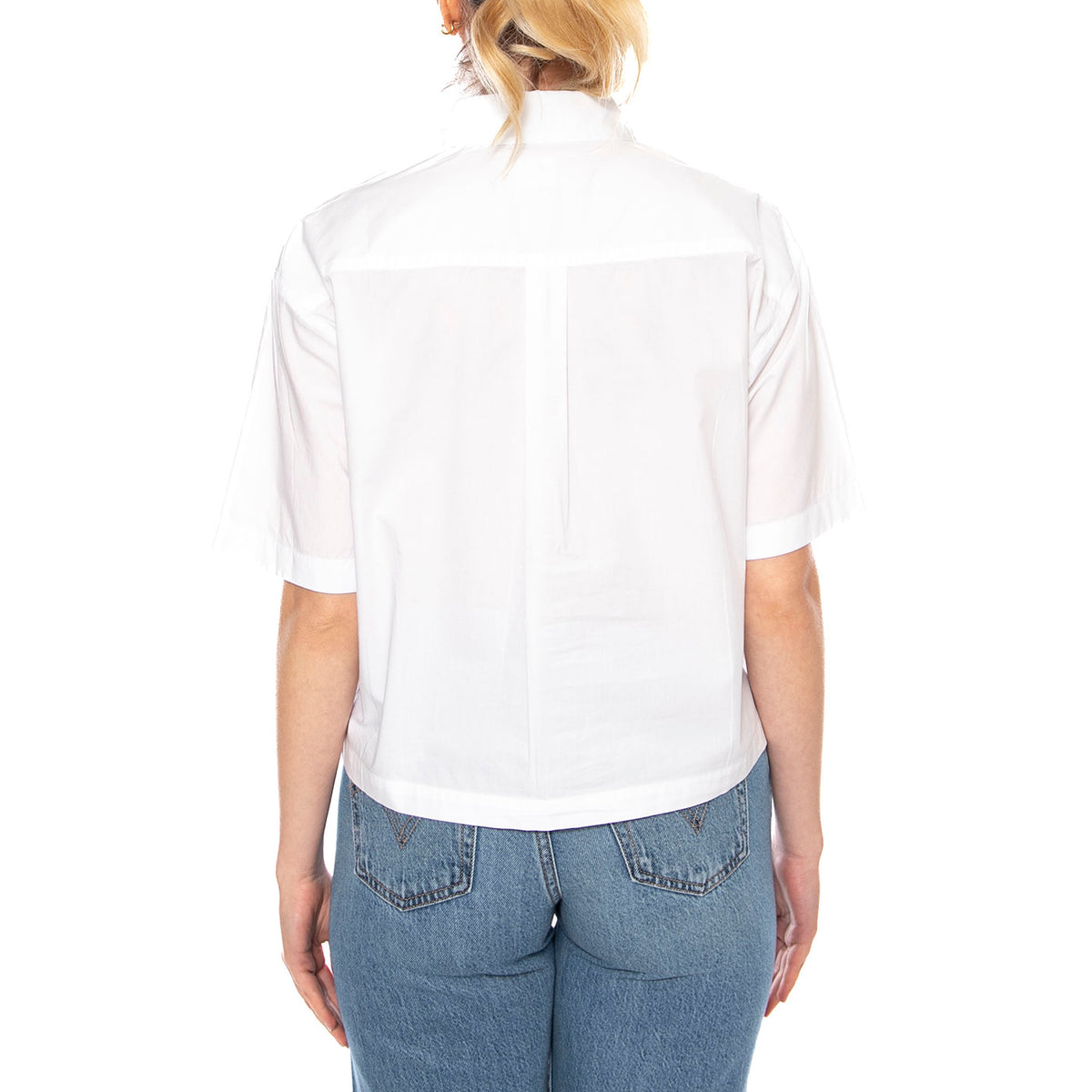 Harlie SS Cropped Shirt - Bright White - Camicia Maniche Corte Donna Bianca 003QI 0001 LEVIS 