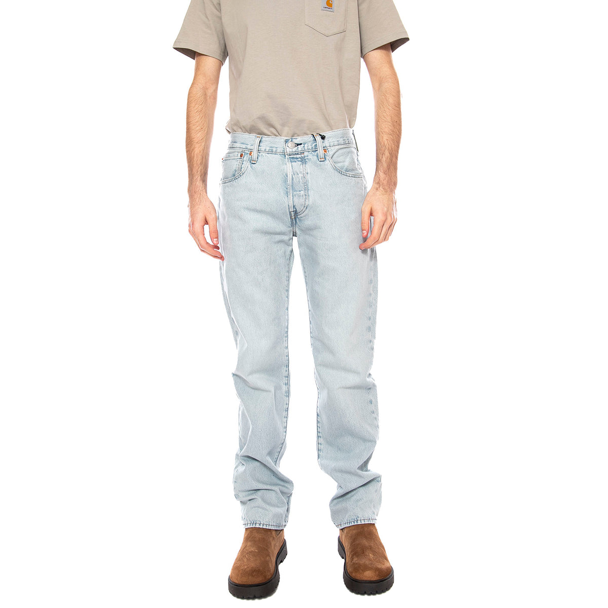 501® Levi's® Original Brightside - Denim Jeans Uomo Blu 00501-3741 Light Indigo LEVIS 