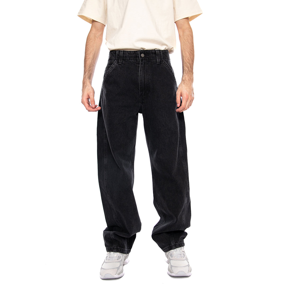 Baggy Barrel - Forget Me Nots - Pantaloni Denim Jeans Uomo Neri 0057O 0003 LEVIS 