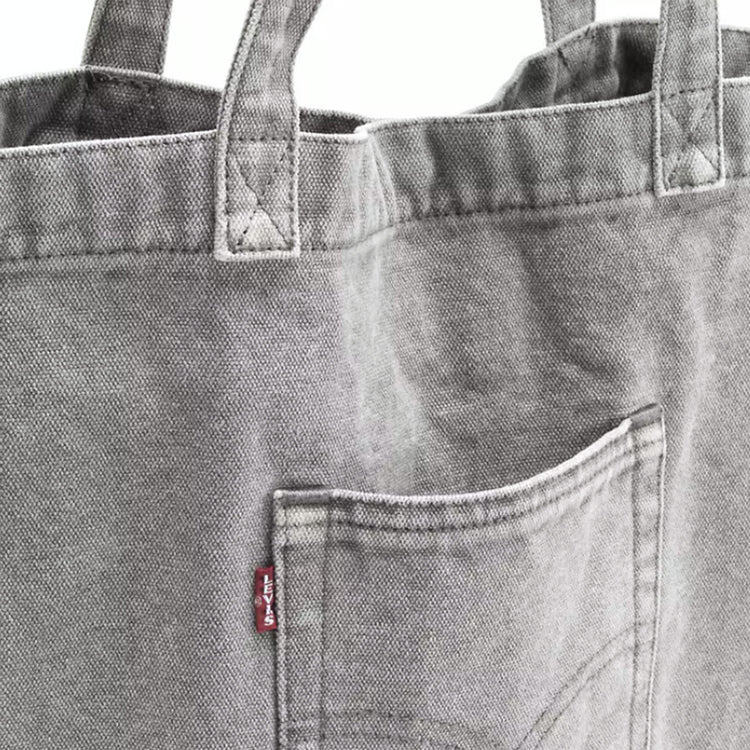 LEVI'S TOTE SUNSHINE EVENING GREY - Borsa Tote Denim Jeans Grigia 005FV-0004 GRY LEVIS 