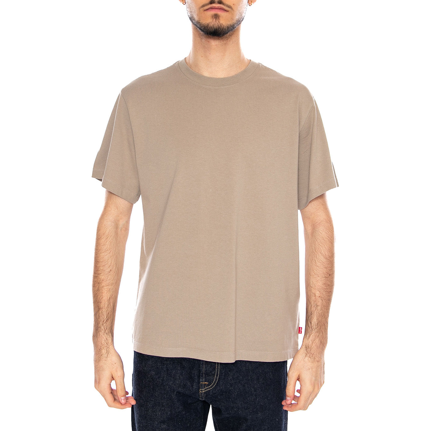 Softee - Vintage Khaki Tan - Maglietta Girocollo Uomo Verde 005GZ 0011 LEVIS 