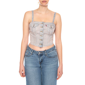 Denim Tube - Rose Up Top - Bandeau Top Donna 005NO 0002 LEVIS 