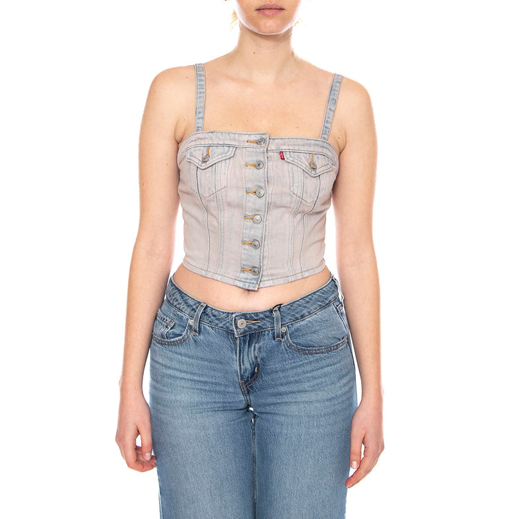 Denim Tube - Rose Up Top - Bandeau Top Donna 005NO 0002 LEVIS 