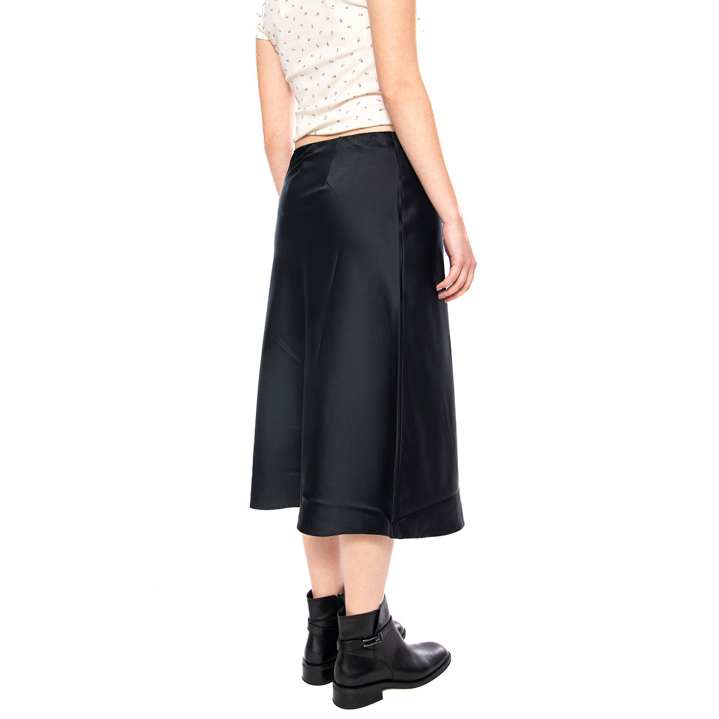 Ariel Midi Slip Skirt - Anthracite Night - Gonna Lunga Nera 0060P 0000 LEVIS 