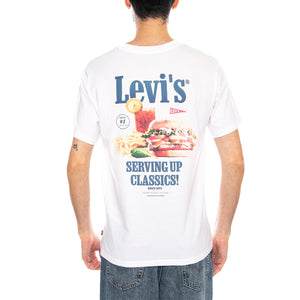 SS Relaxed Fit Tee - Coastal Creative Fresh And Smooth Pumice Stone - Maglietta Girocollo Uomo Bianca con Stampa 16143 2456 LEVIS 