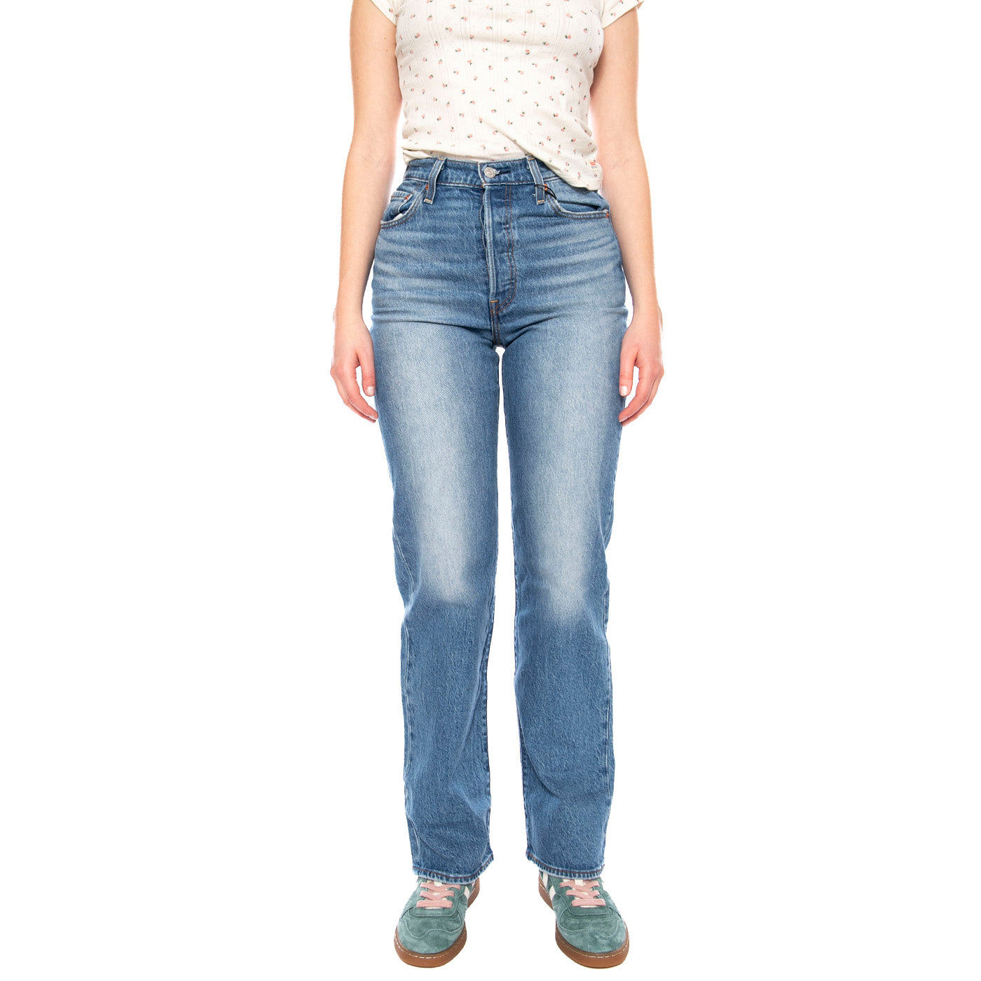Ribcage Full Length Dance Around - Jeans Donna Blu 79078 0008 LEVIS 