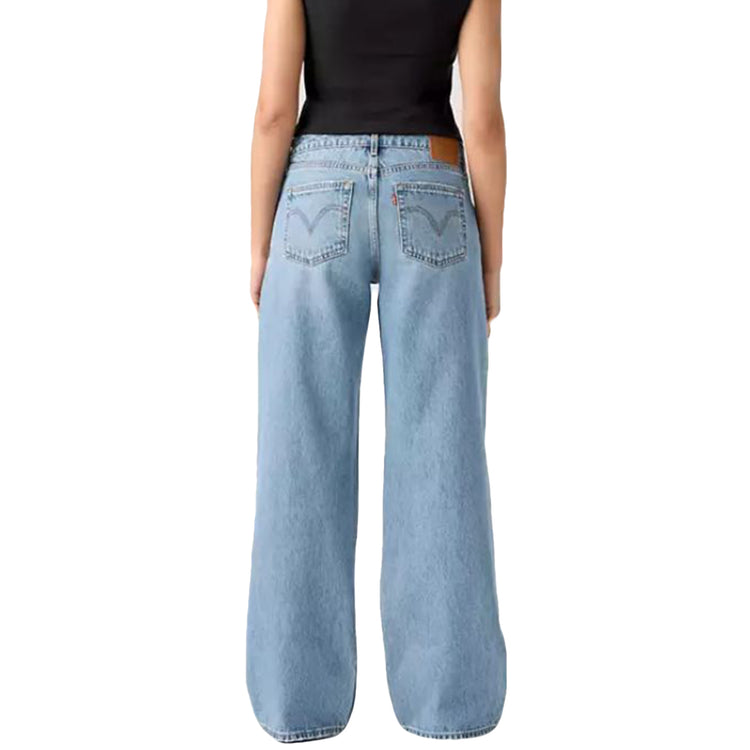 LOW LOOSE SHAKEY GROUND - Pantaloni Denim Jeans a Zampa Donna Blu A5566 0044 LEVIS 