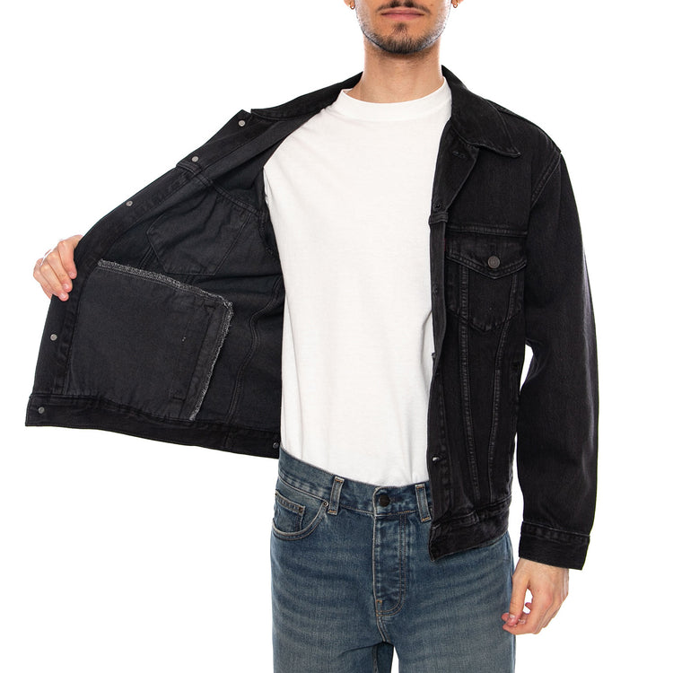 RELAXED TYPE III TRUCKER JACKET BLACK - Giacca Denim Jeans Uomo Nera A57820103 BLK LEVIS 