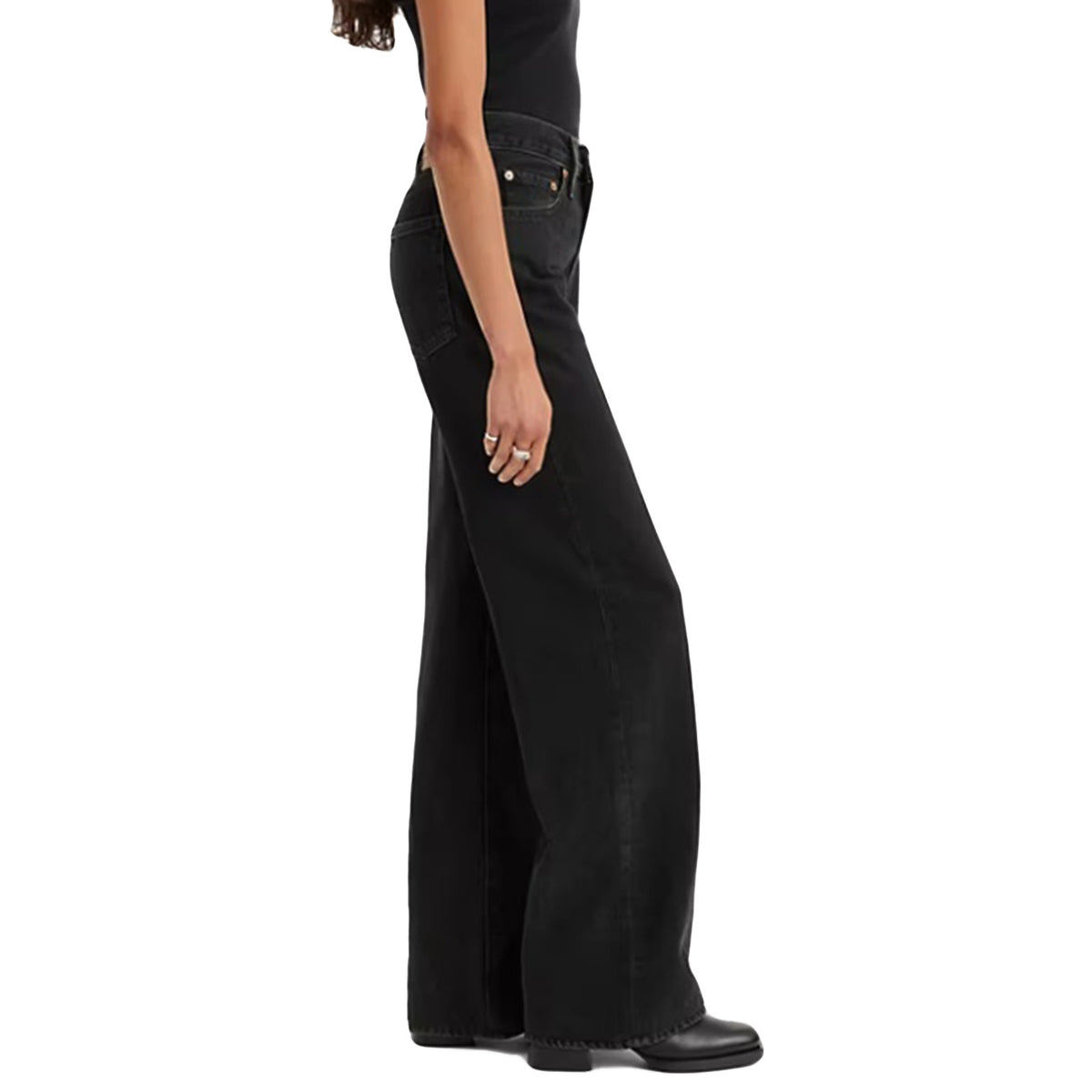 Ribcage Wide Leg H223 Blacks - Pantaloni Donna Neri A6081 0001 LEVIS 