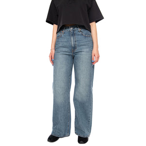 RIBCAGE WIDE LEG - Pantaloni Denim Jeans Donna Blu A6081 0020 LEVIS 