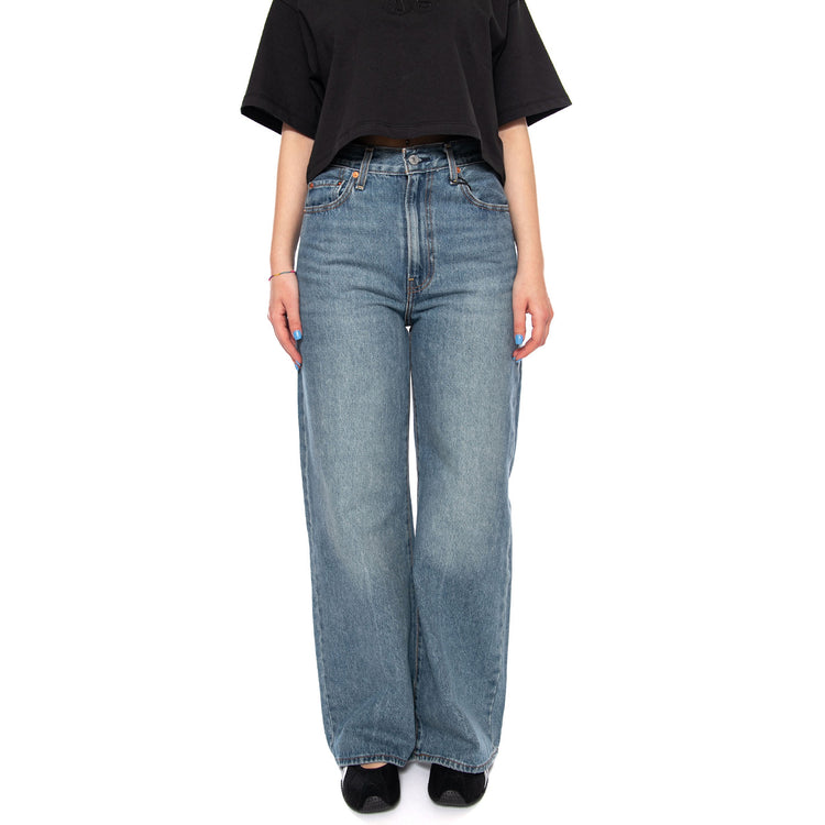 RIBCAGE WIDE LEG - Pantaloni Denim Jeans Donna Blu A6081 0020 LEVIS 